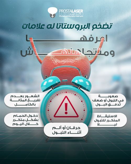 اعراض تضخم البروستاتا